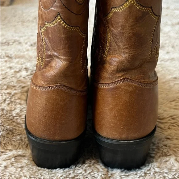 Old West Brown Kids Boots - Picture 6 of 6